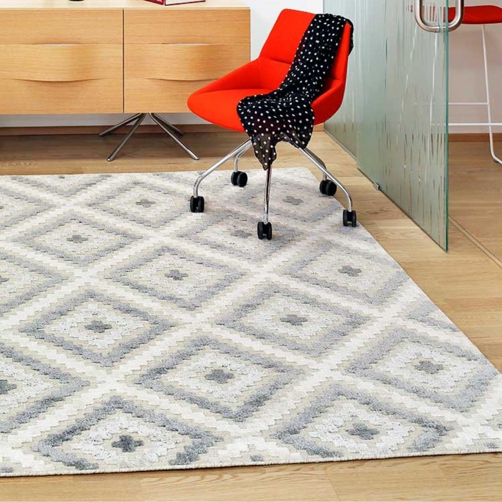 Narma MADONA villamatto - valkoinen/harmaa