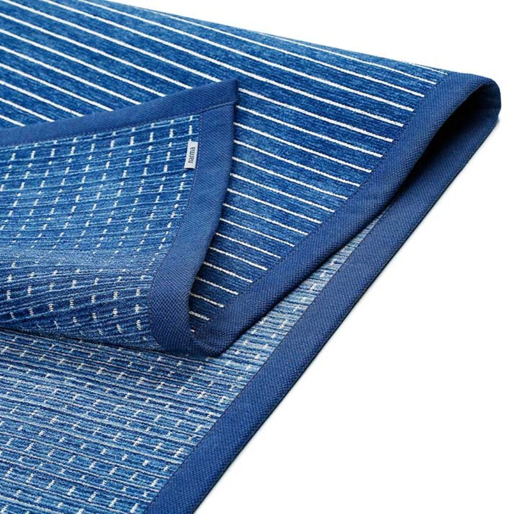 Narma MOKA kaksipuolinen puuvillamatto - sininen