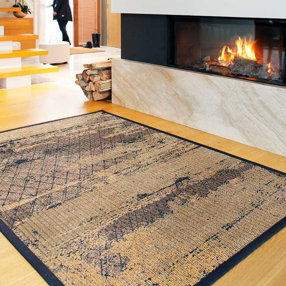 Narma NEHATU kaksipuolinen puuvillamatto - kulta