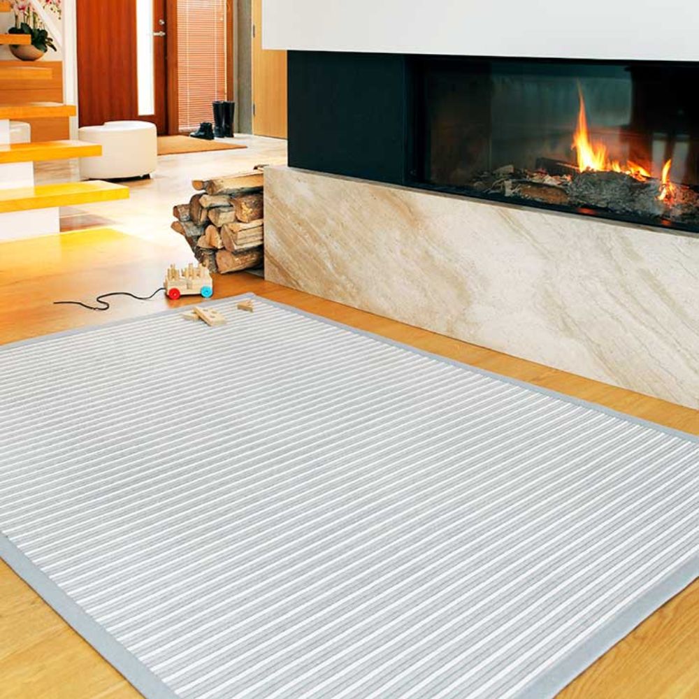 Narma NEHATU kaksipuolinen puuvillamatto - hopea