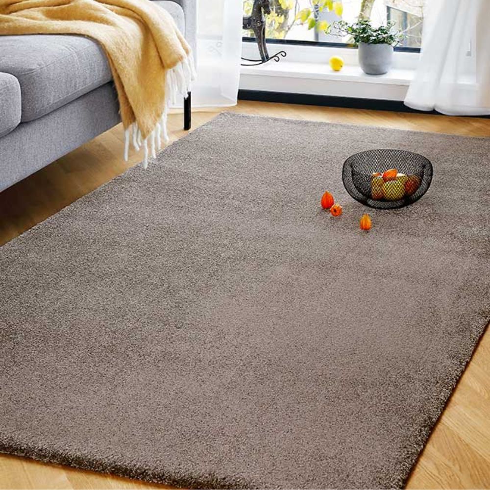 Narma NOBLE low pile Rug, Custom Size - brown