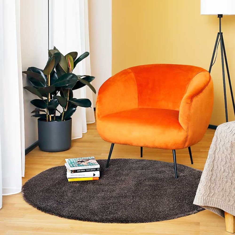 Narma NOBLE lyhytnukkainen matto - ruskea