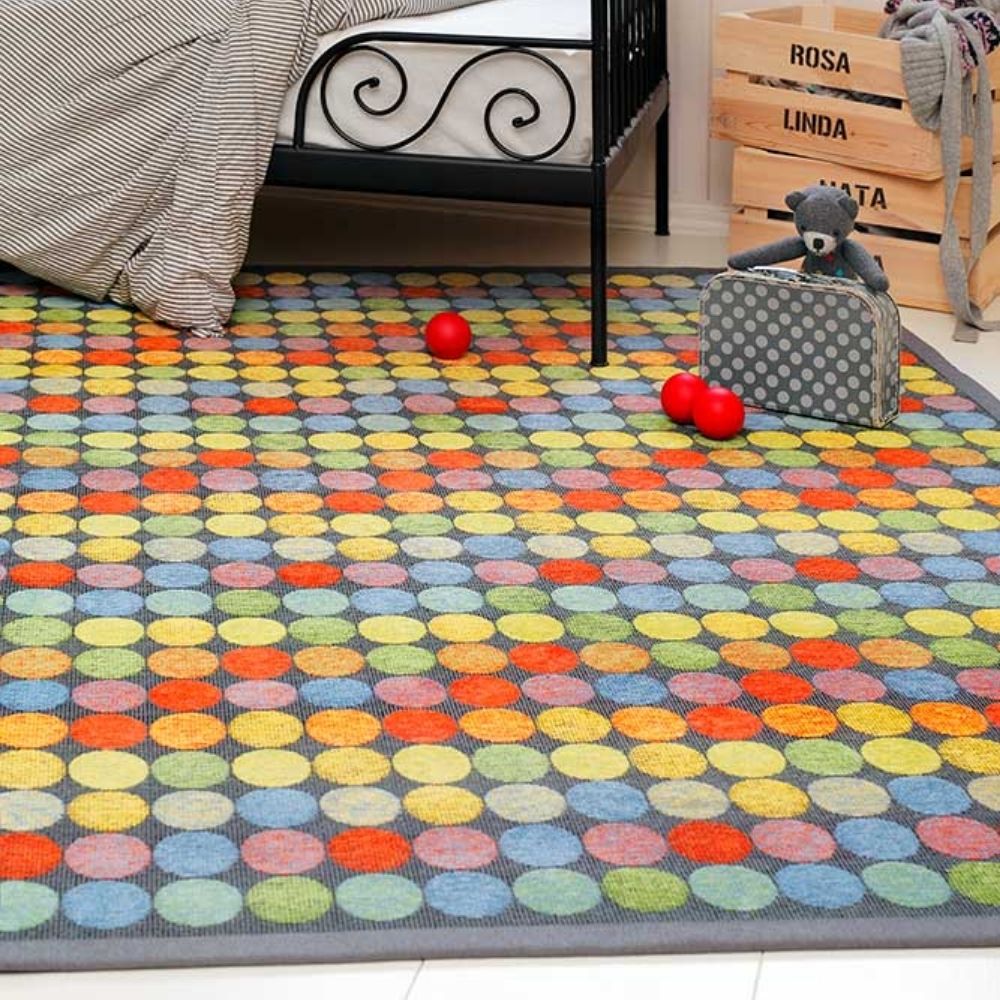 Narma PALLIKA kaksipuolinen puuvillamatto - värikäs