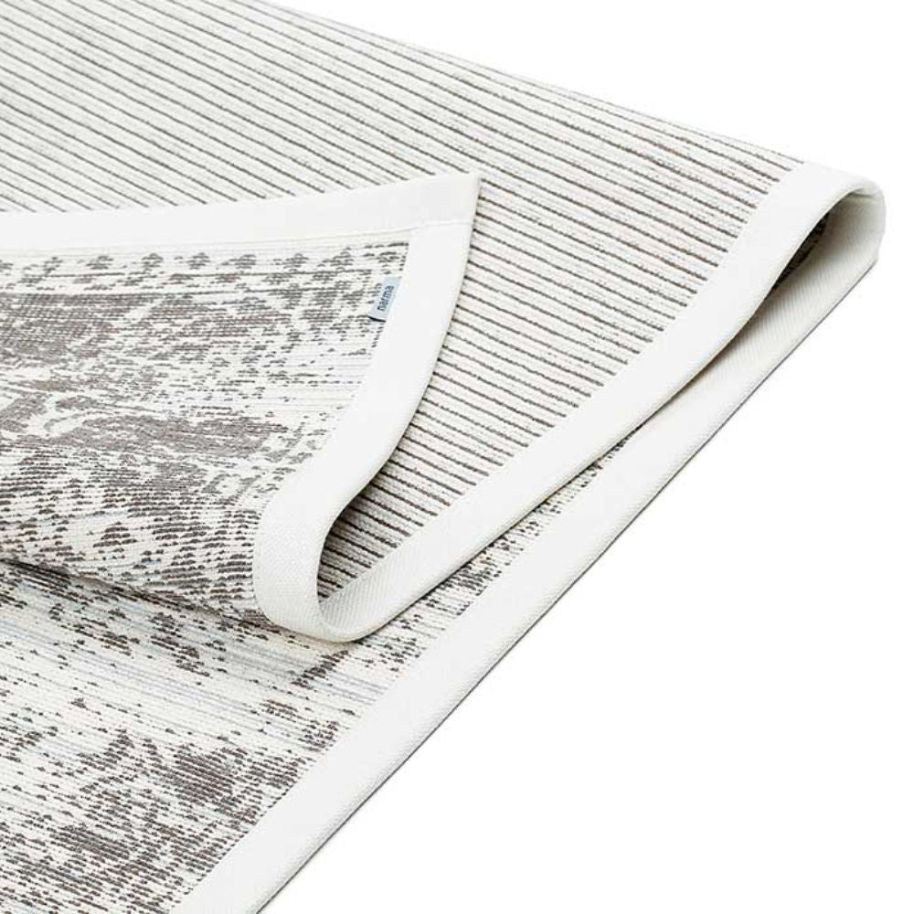 Narma PALMSE kaksipuolinen puuvillamatto - valkoinen