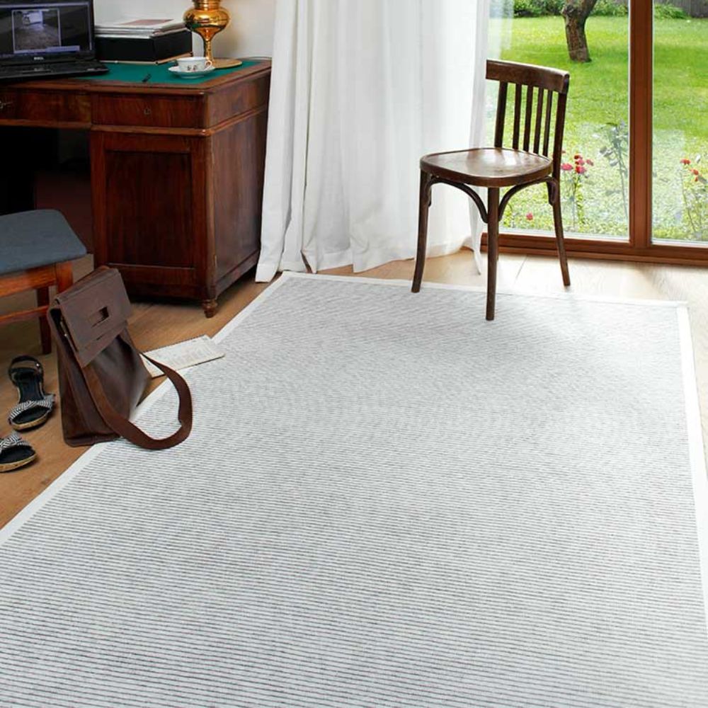 Narma PALMSE kaksipuolinen puuvillamatto - valkoinen