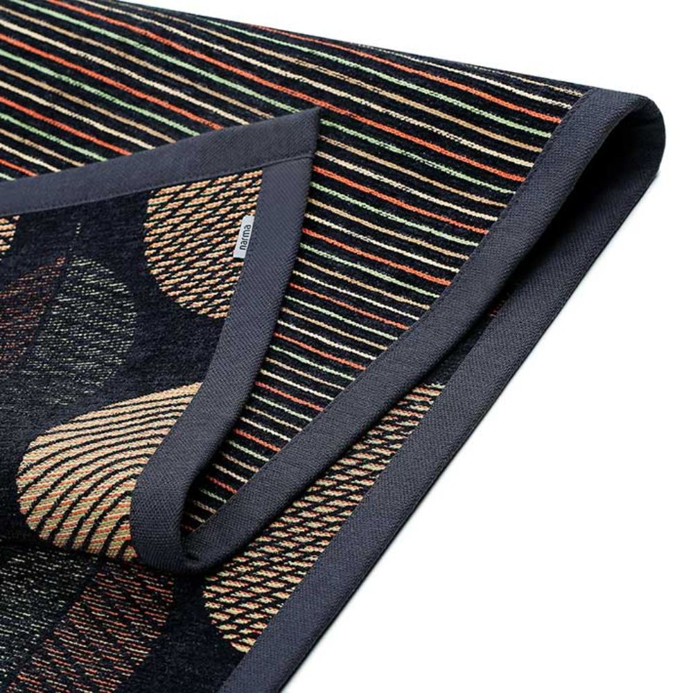 Narma PÄRNA kaksipuolinen puuvillamatto - tummanharmaa