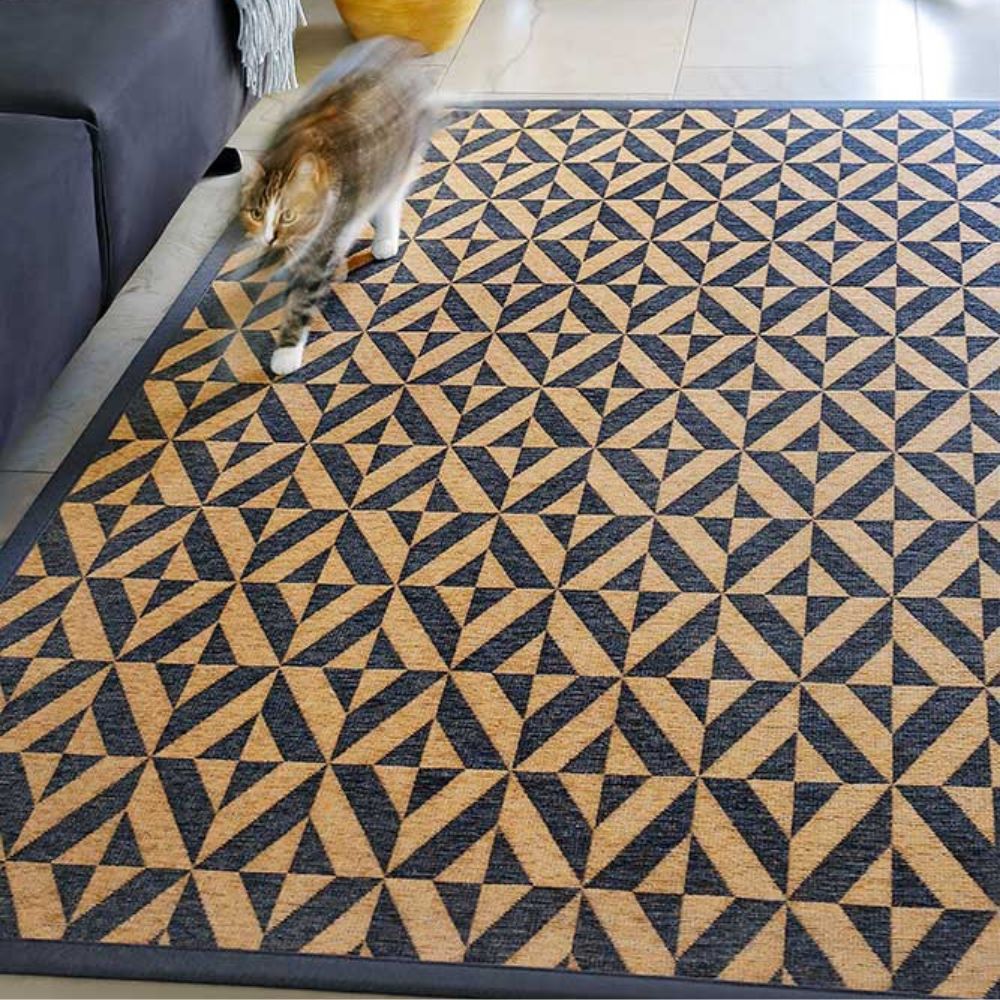 Narma PÜHA kaksipuolinen puuvillamatto - tummanharmaa