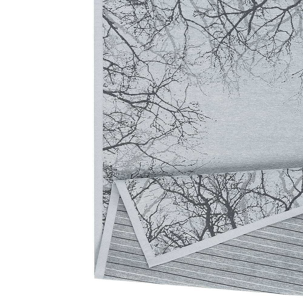 Narma PUISE double-sided Cotton rug - silver