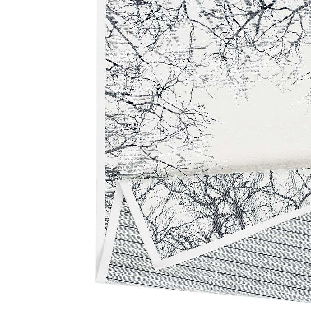 Narma PUISE double-sided Cotton rug - white