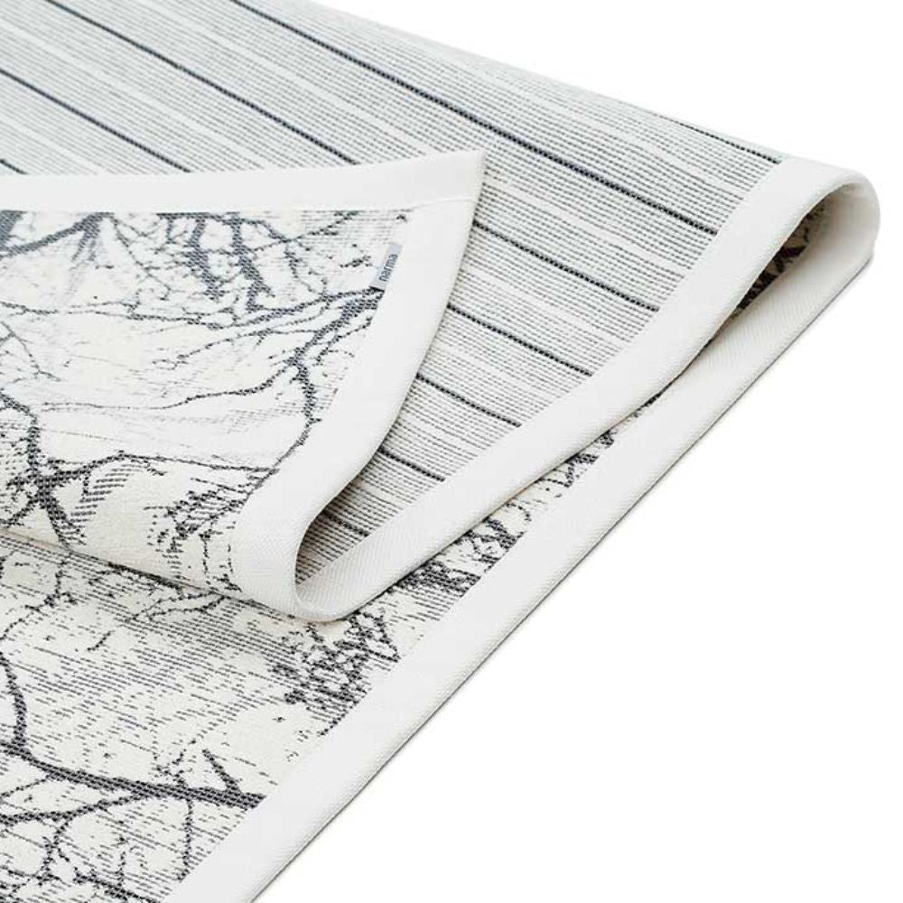 Narma PUISE double-sided Cotton rug - white