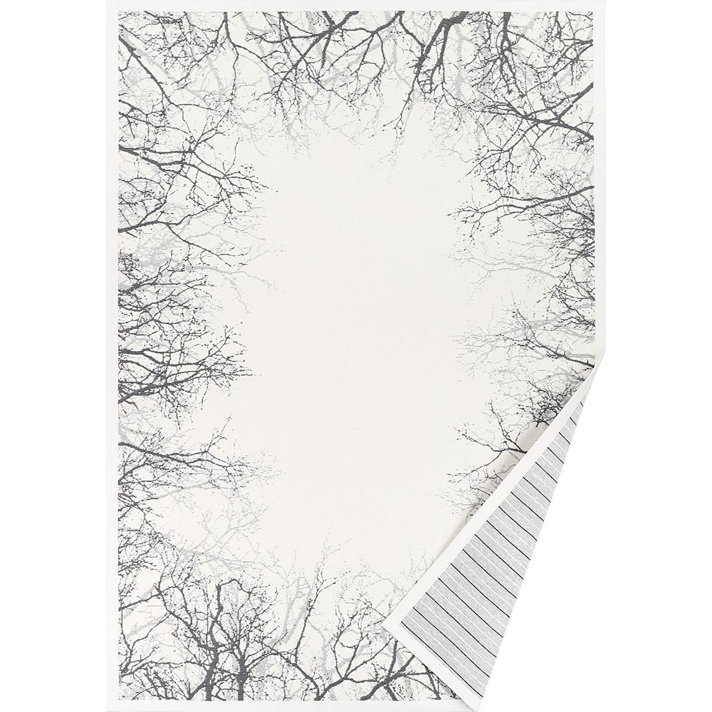 Narma PUISE double-sided Cotton rug - white