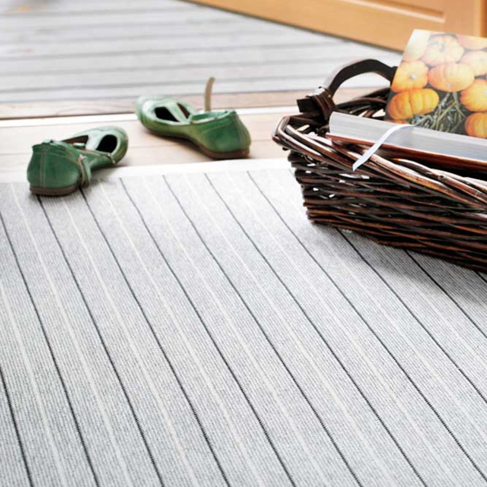 Narma PUISE double-sided Cotton rug - white