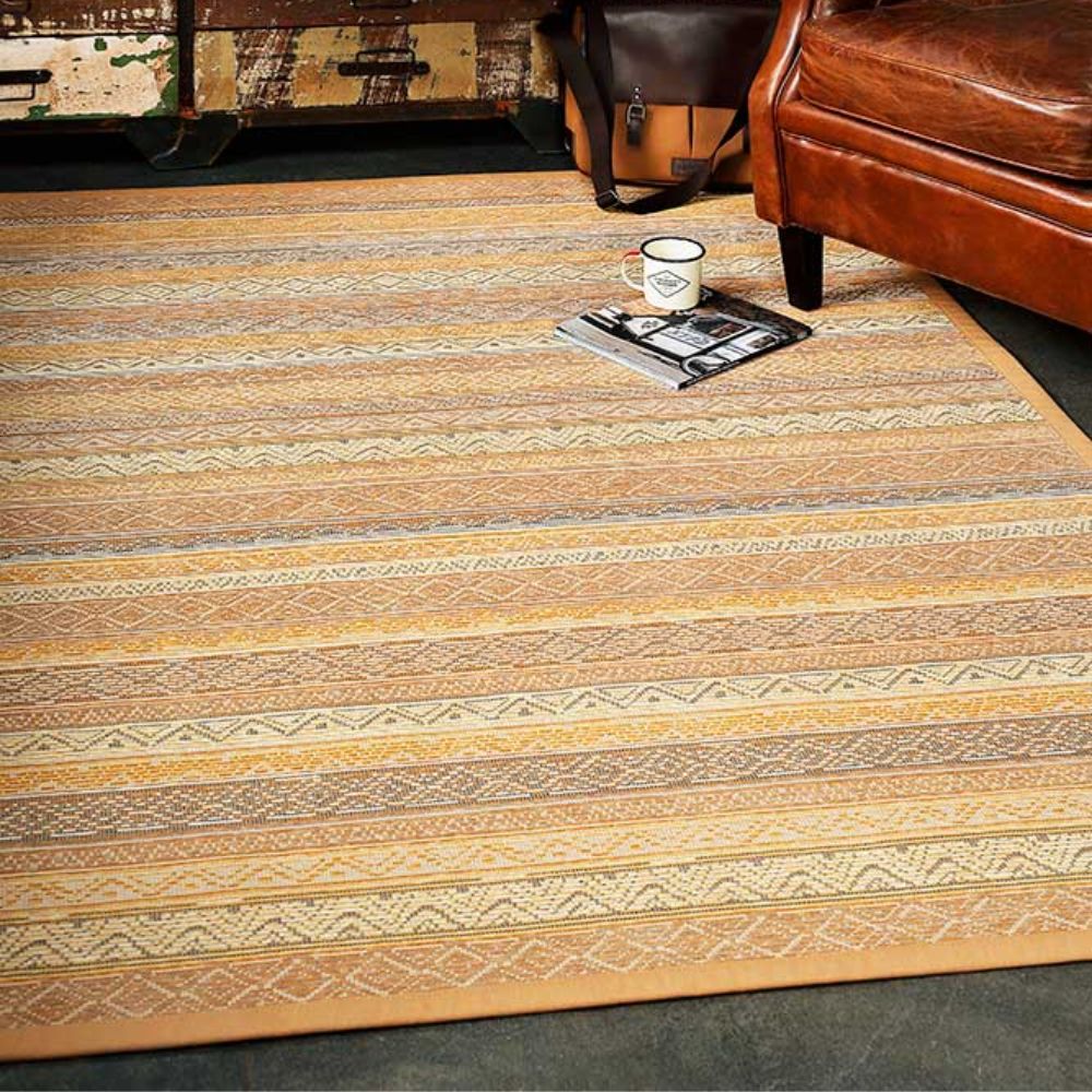 Narma RIDALA double-sided Cotton rug - gold