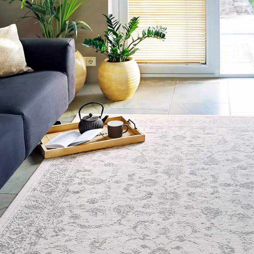 Narma SAGADI double-sided Cotton rug Roll - Natural white