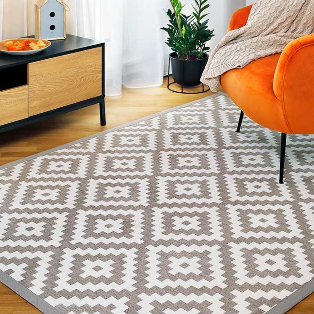 Narma SAKA double-sided Cotton rug - beige