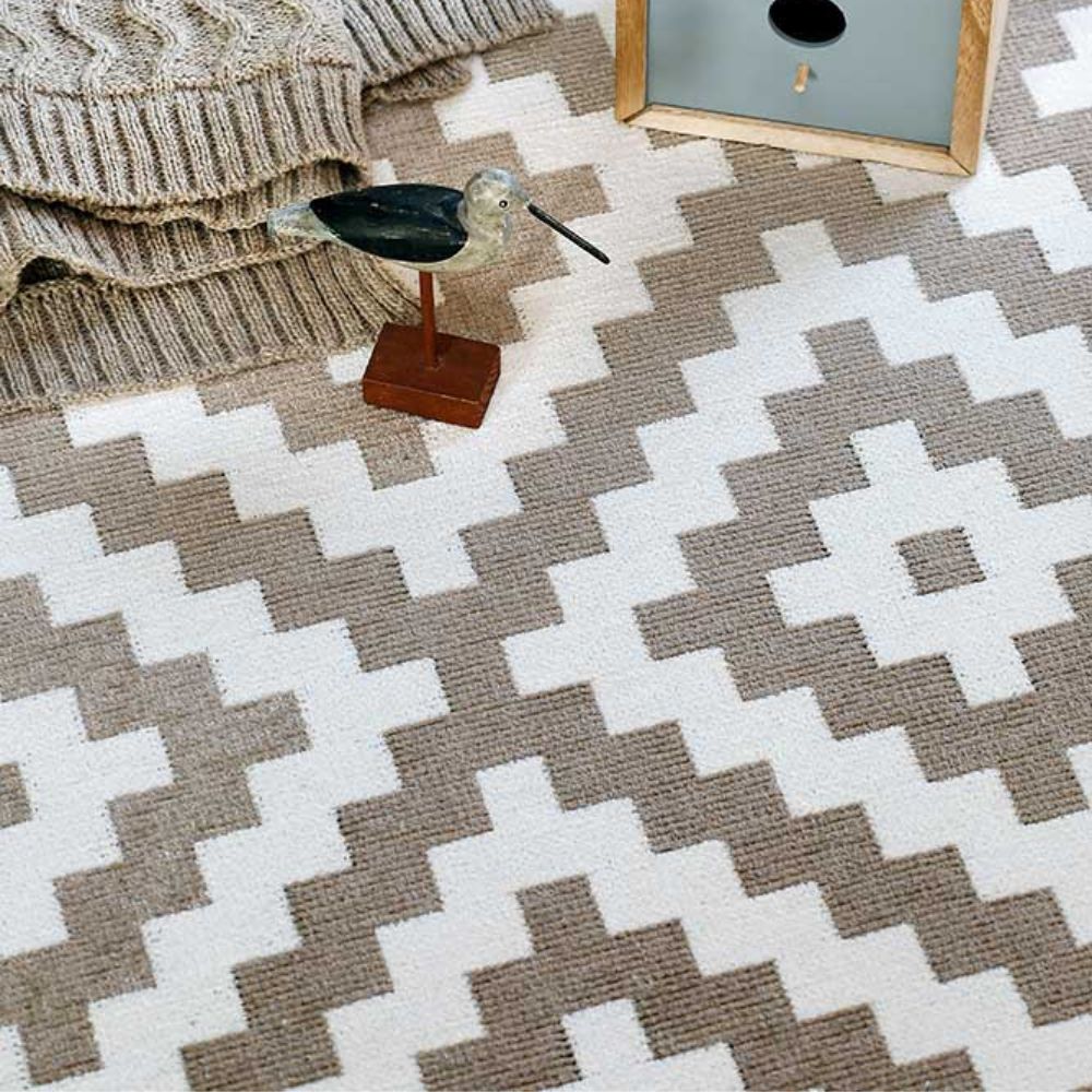 Narma SAKA double-sided Cotton rug - beige