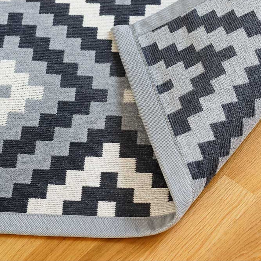 Narma SAKA double-sided Cotton rug - silver