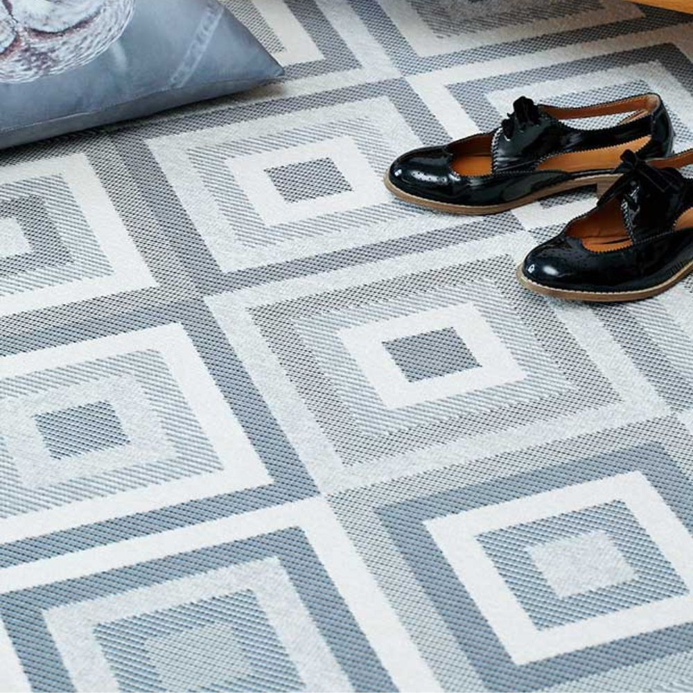 Narma TAHULA kaksipuolinen puuvillamatto - valkoinen