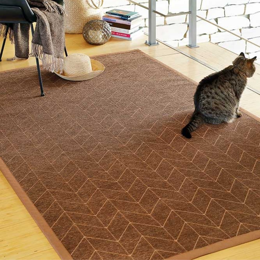 Narma TALI double-sided Cotton rug Roll - Dark brown