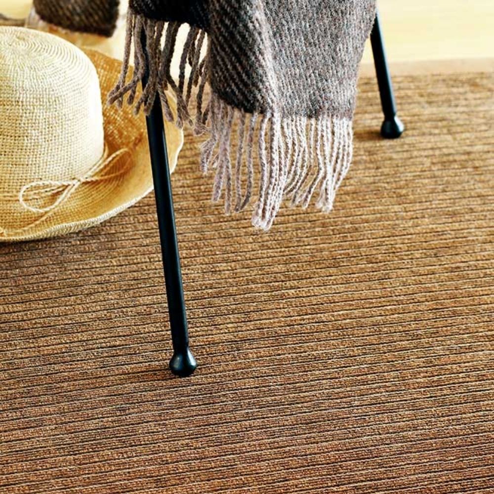 Narma TALI double-sided Cotton rug Roll - Dark brown