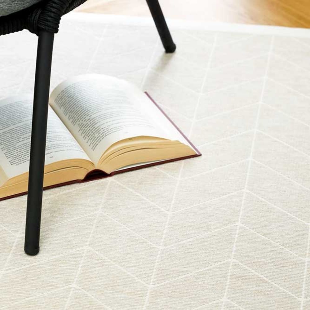 Narma TALI kaksipuolinen puuvillamatto - valkoinen