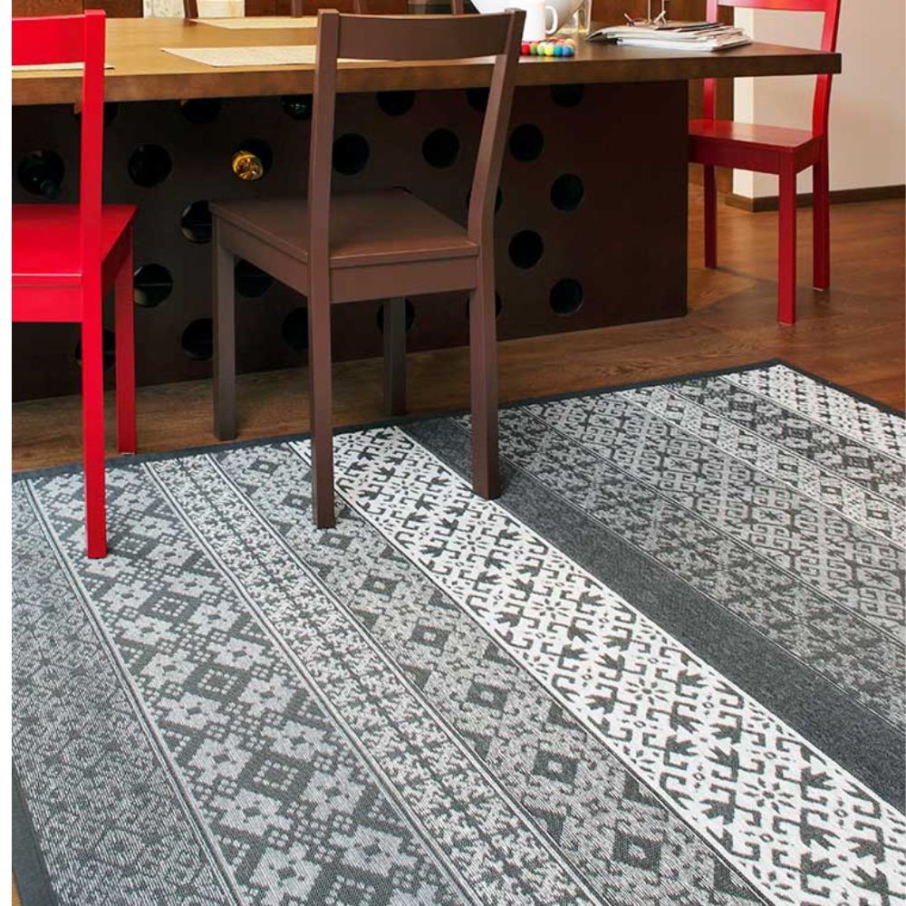 Narma TIDRIKU kaksipuolinen puuvillamatto - harmaa