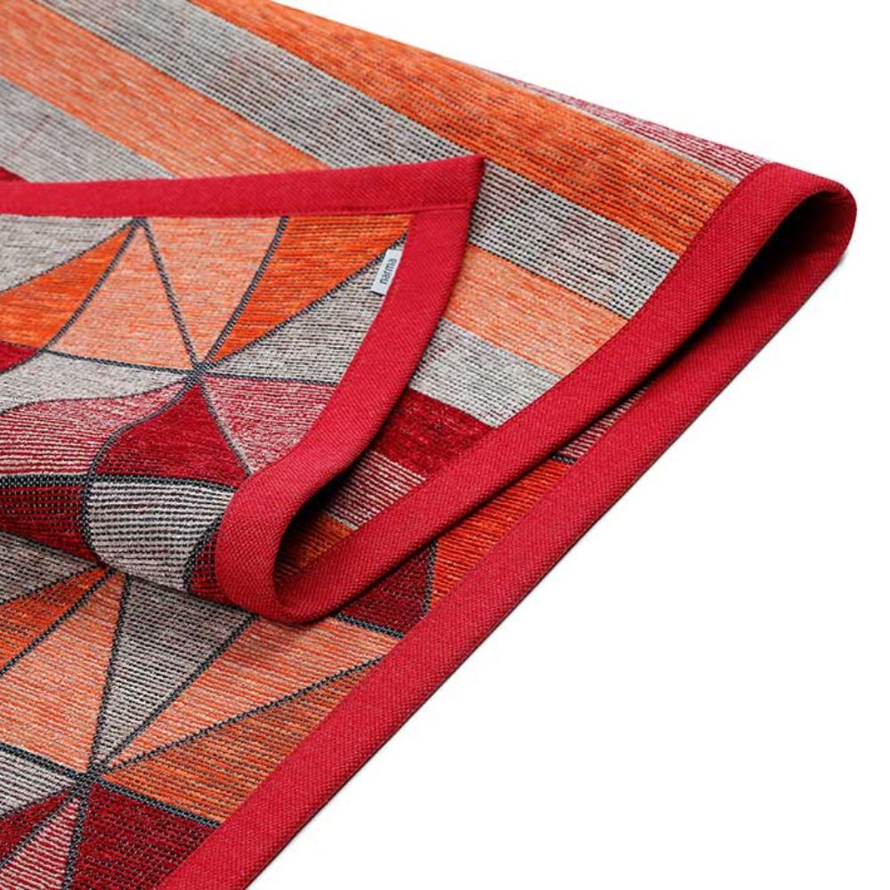 Narma TRESKI kaksipuolinen puuvillamatto - punainen