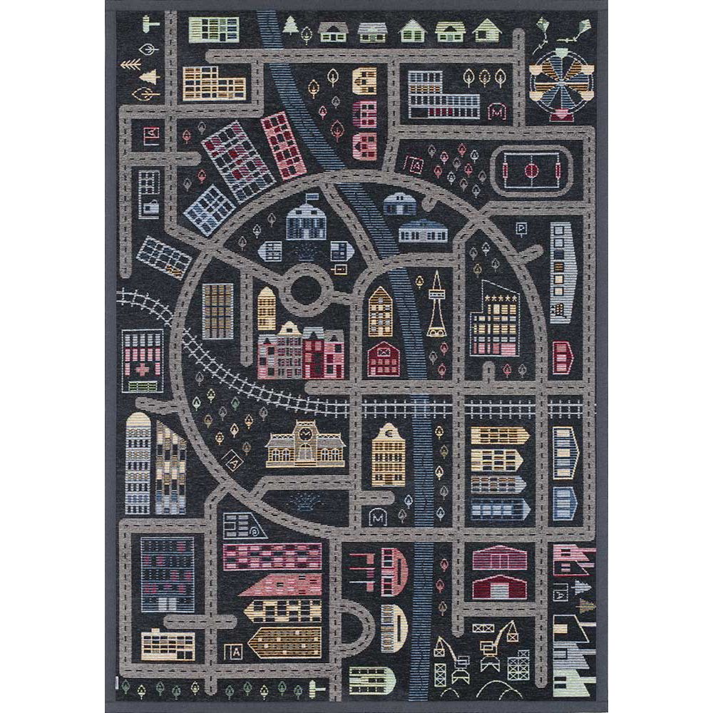 Narma ÜLEJÕE kaksipuolinen puuvillamatto - tummanharmaa