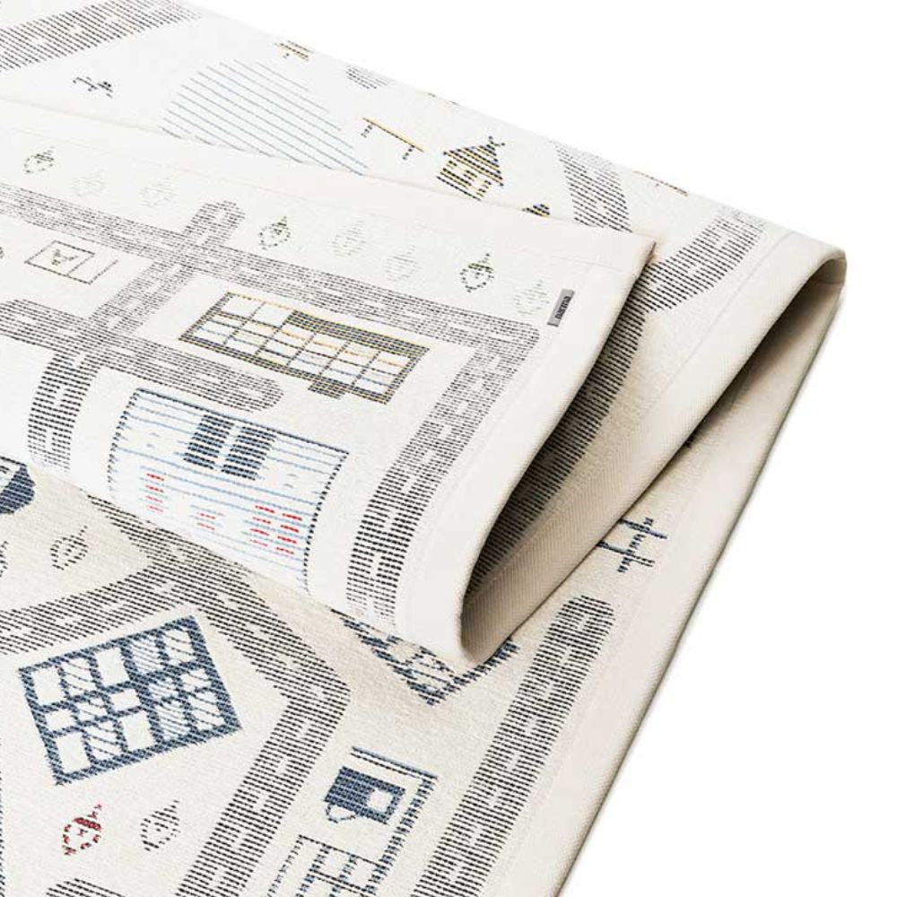 Narma ÜLEJÕE kaksipuolinen puuvillamatto - valkoinen