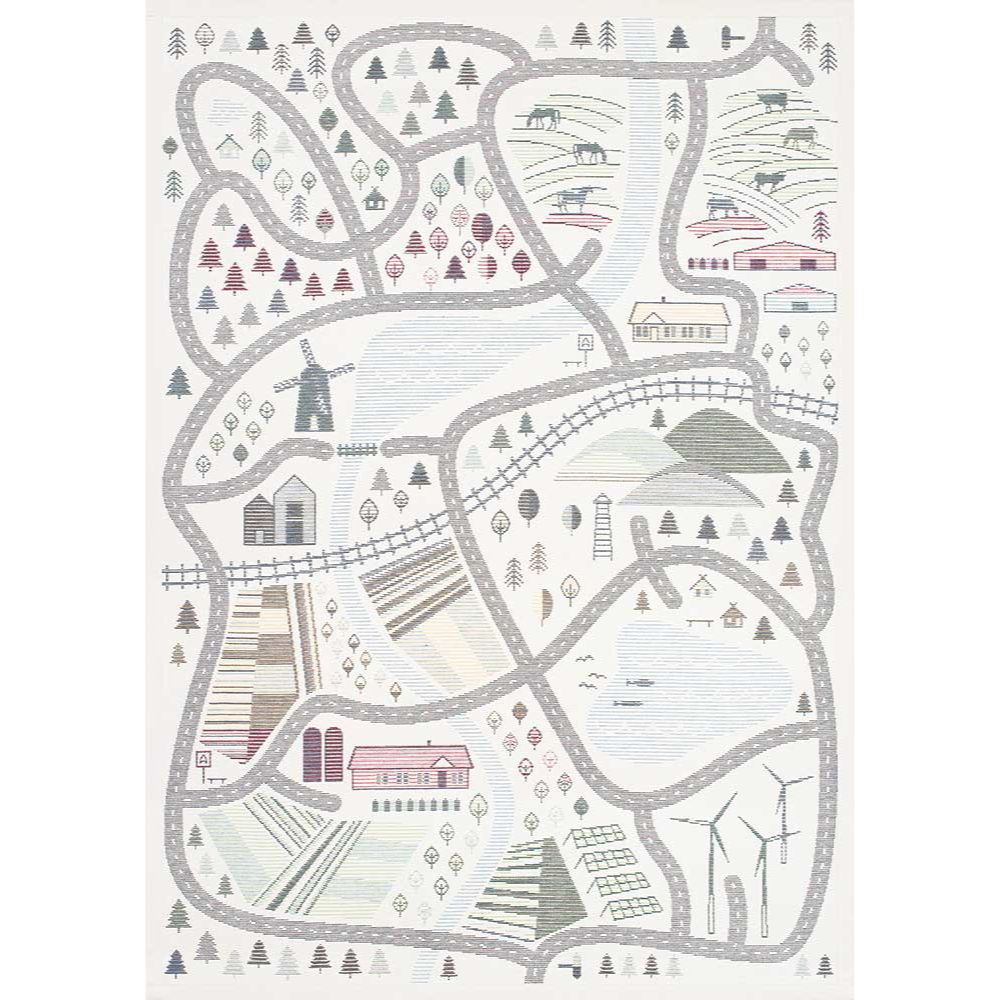 Narma ÜLEJÕE kaksipuolinen puuvillamatto - valkoinen