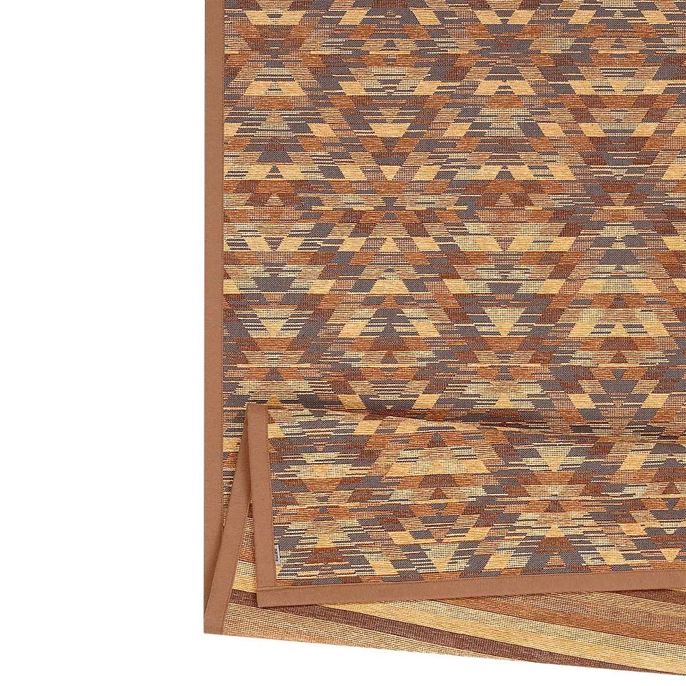 Narma VERGI kaksipuolinen puuvillamatto - beige/tummanruskea