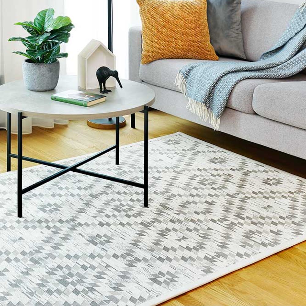 Narma VERGI kaksipuolinen puuvillamatto - valkoinen