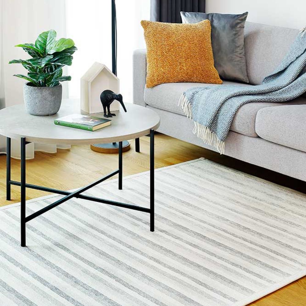 Narma VERGI kaksipuolinen puuvillamatto - valkoinen