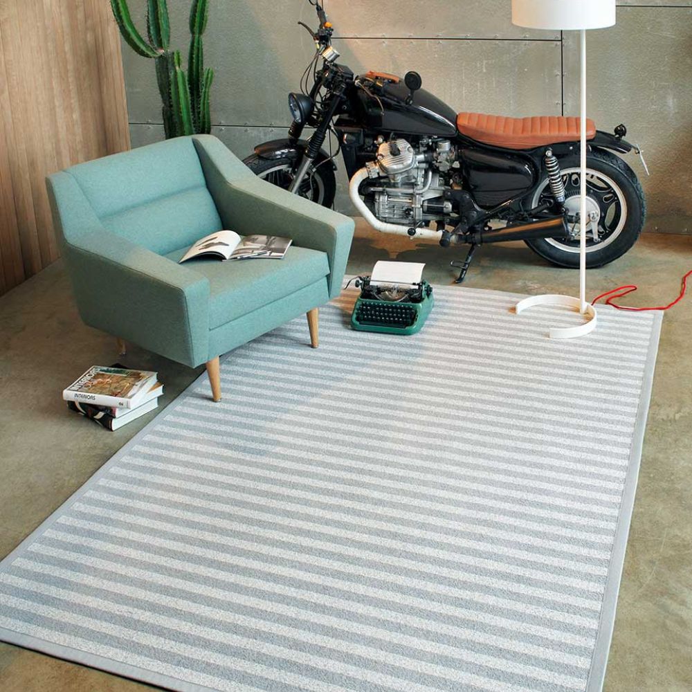 Narma VIKI kaksipuolinen puuvillamatto - hopea