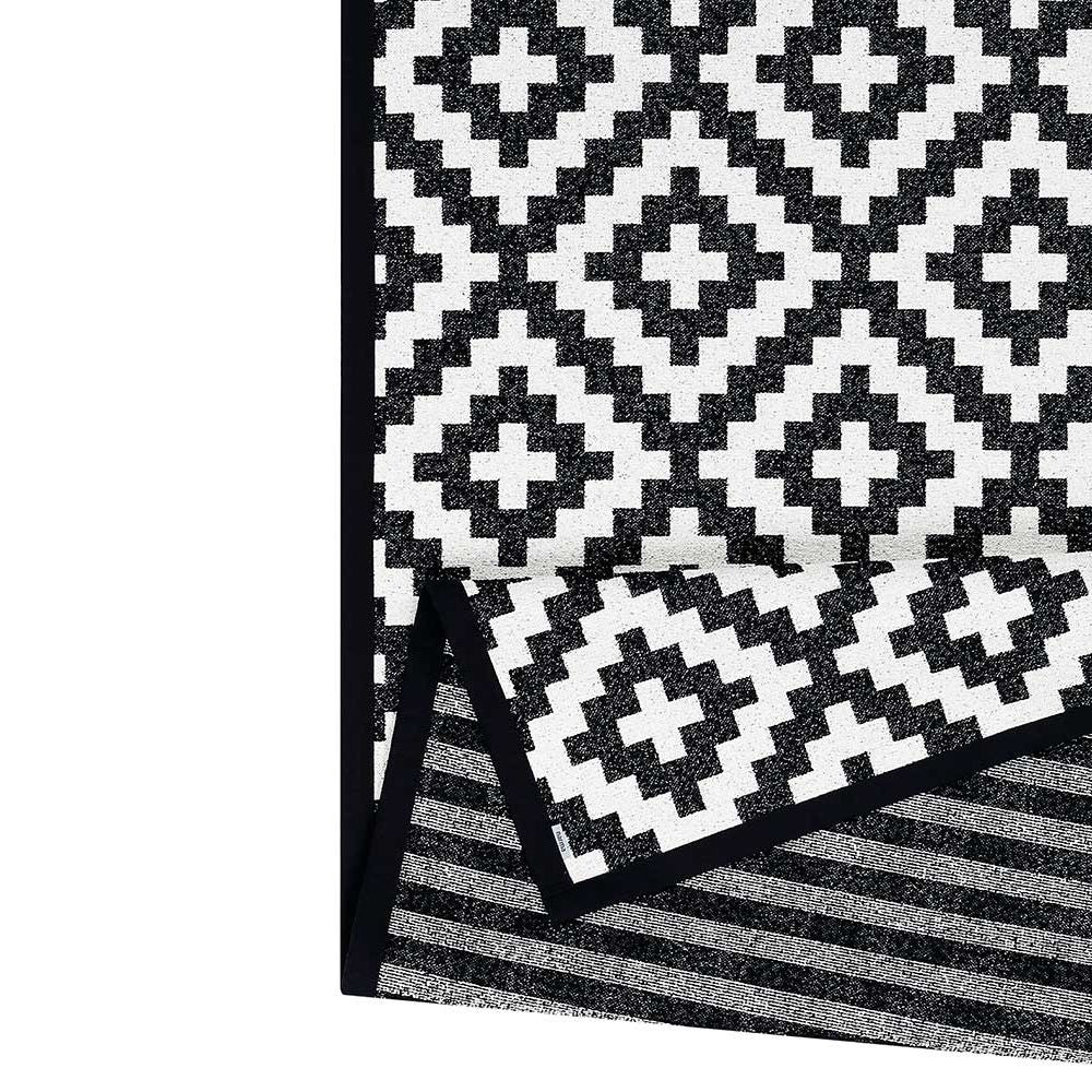 Narma VIKI kaksipuolinen puuvillamatto - musta