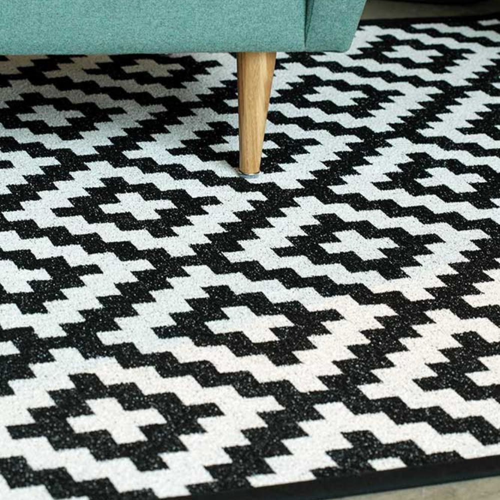 Narma VIKI kaksipuolinen puuvillamatto - musta