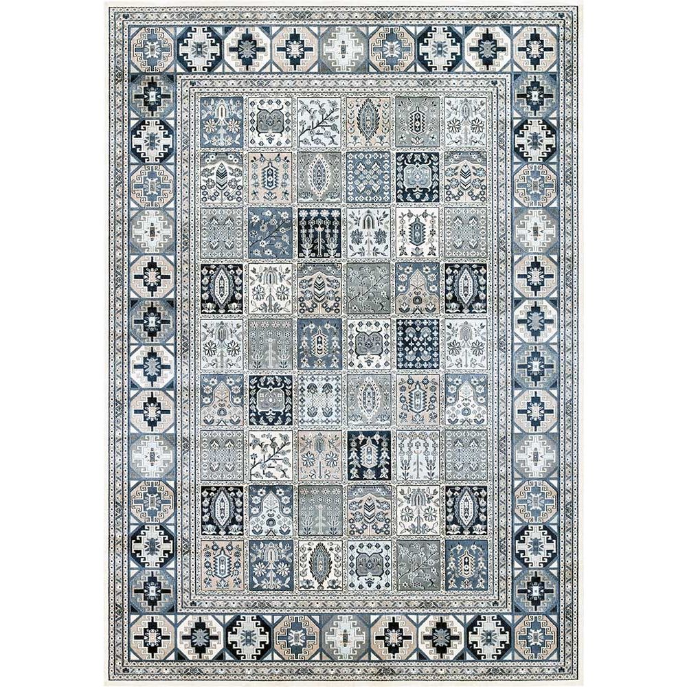 Narma ZAHRA viscose rug - beige/blue