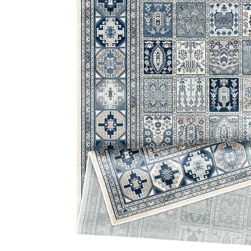 Narma ZAHRA viscose rug - beige/blue