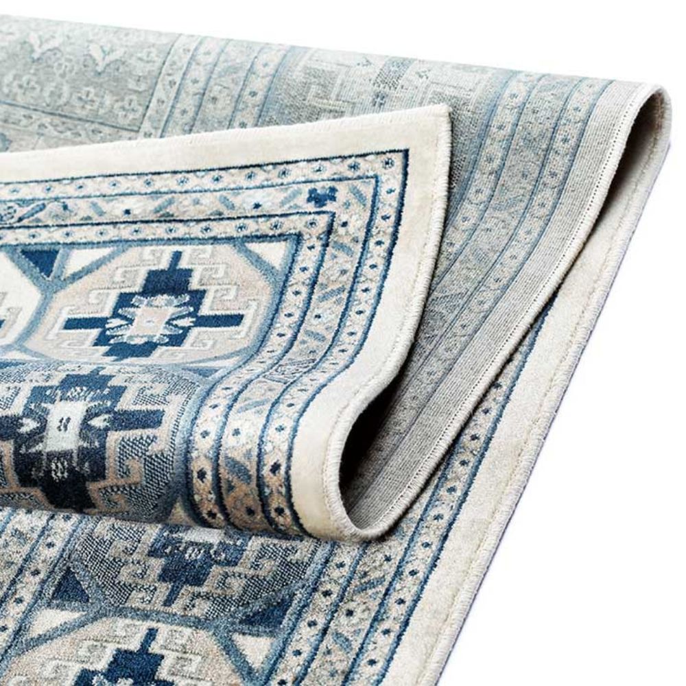 Narma ZAHRA viscose rug - beige/blue