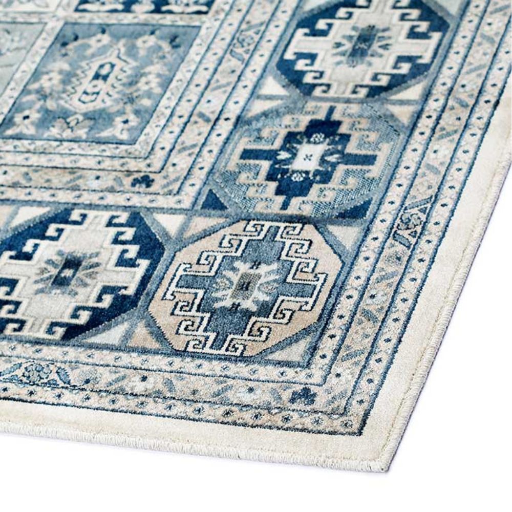 Narma ZAHRA viscose rug - beige/blue