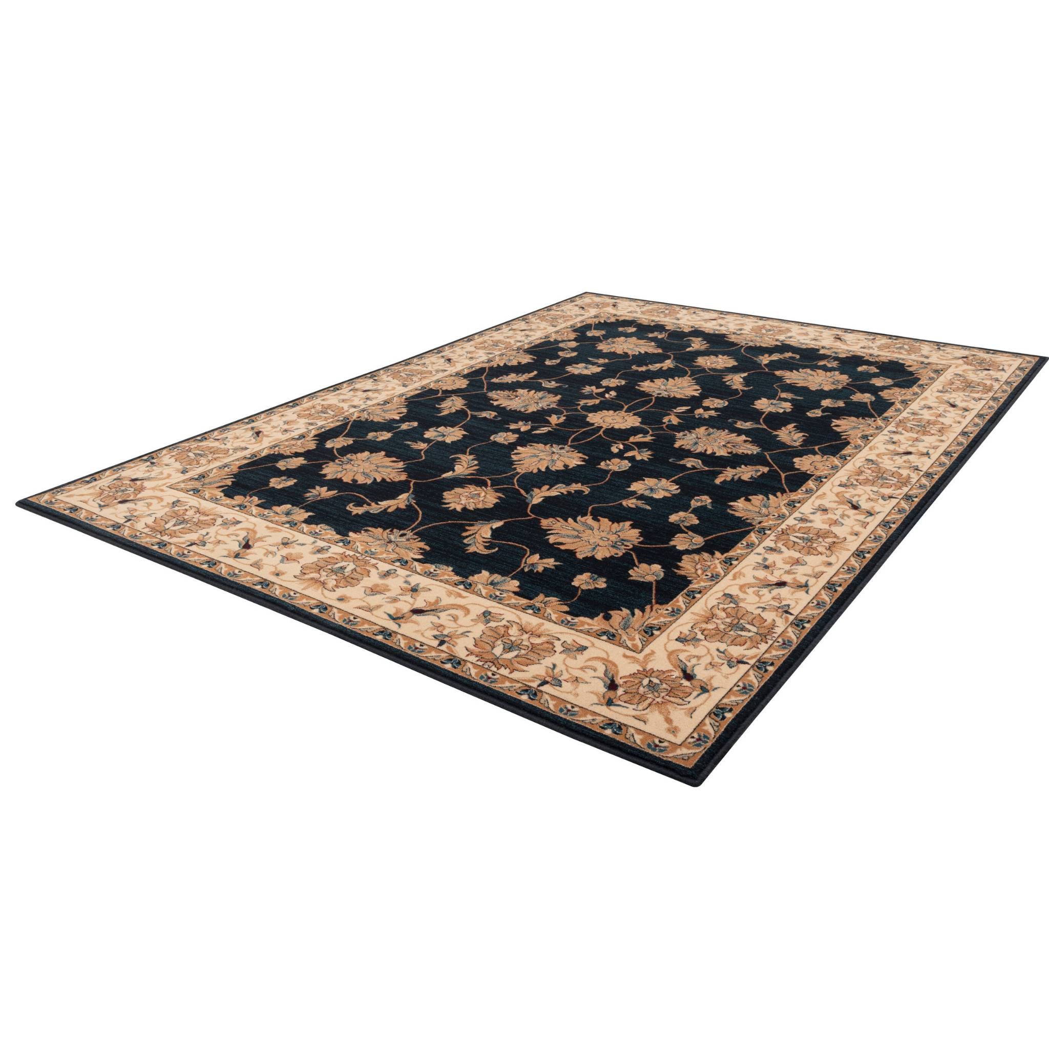 Nereo Oriental Wool Rug – Navy