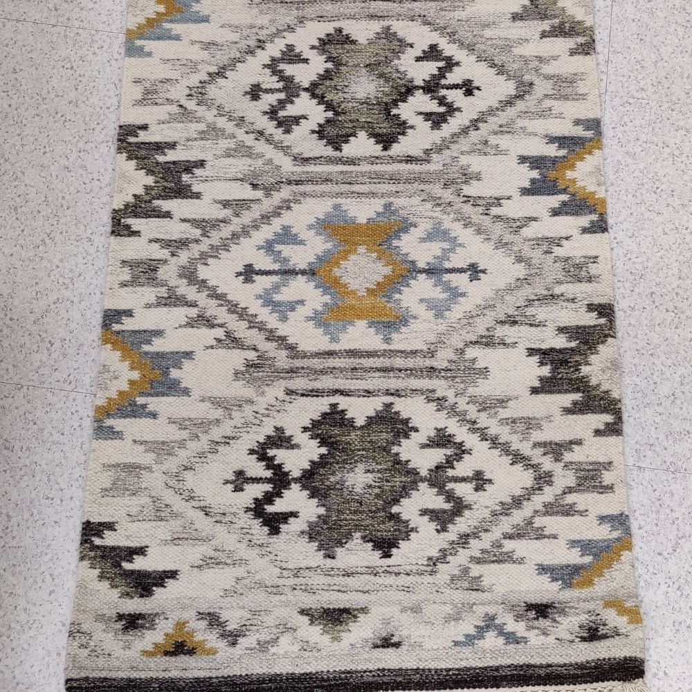 Lina villamatto - värikäs.