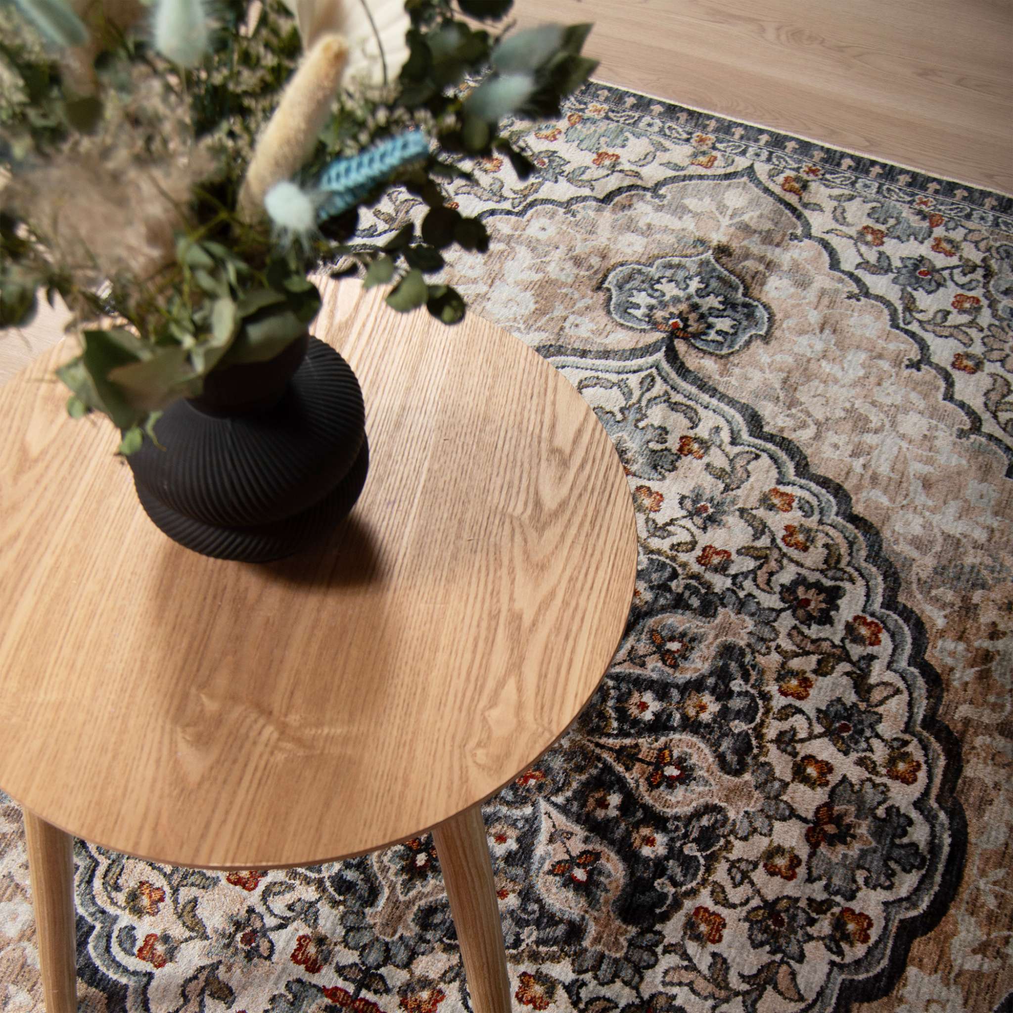 Noda Oriental Rug - blue-beige