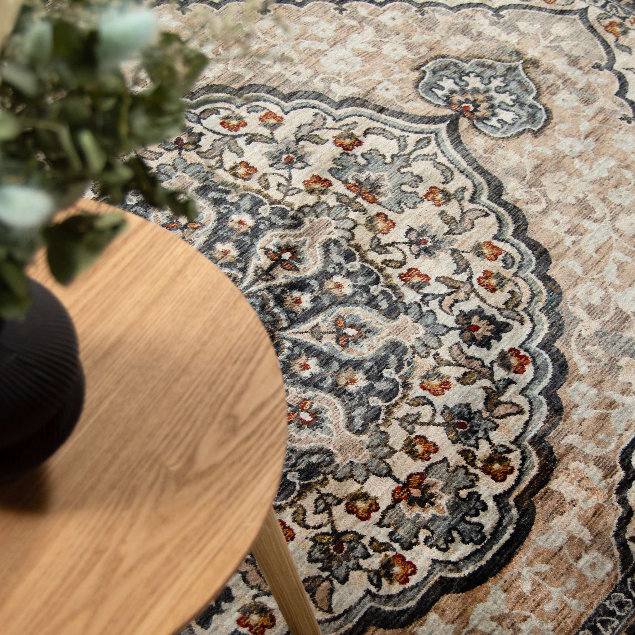 Noda Oriental Rug - blue-beige