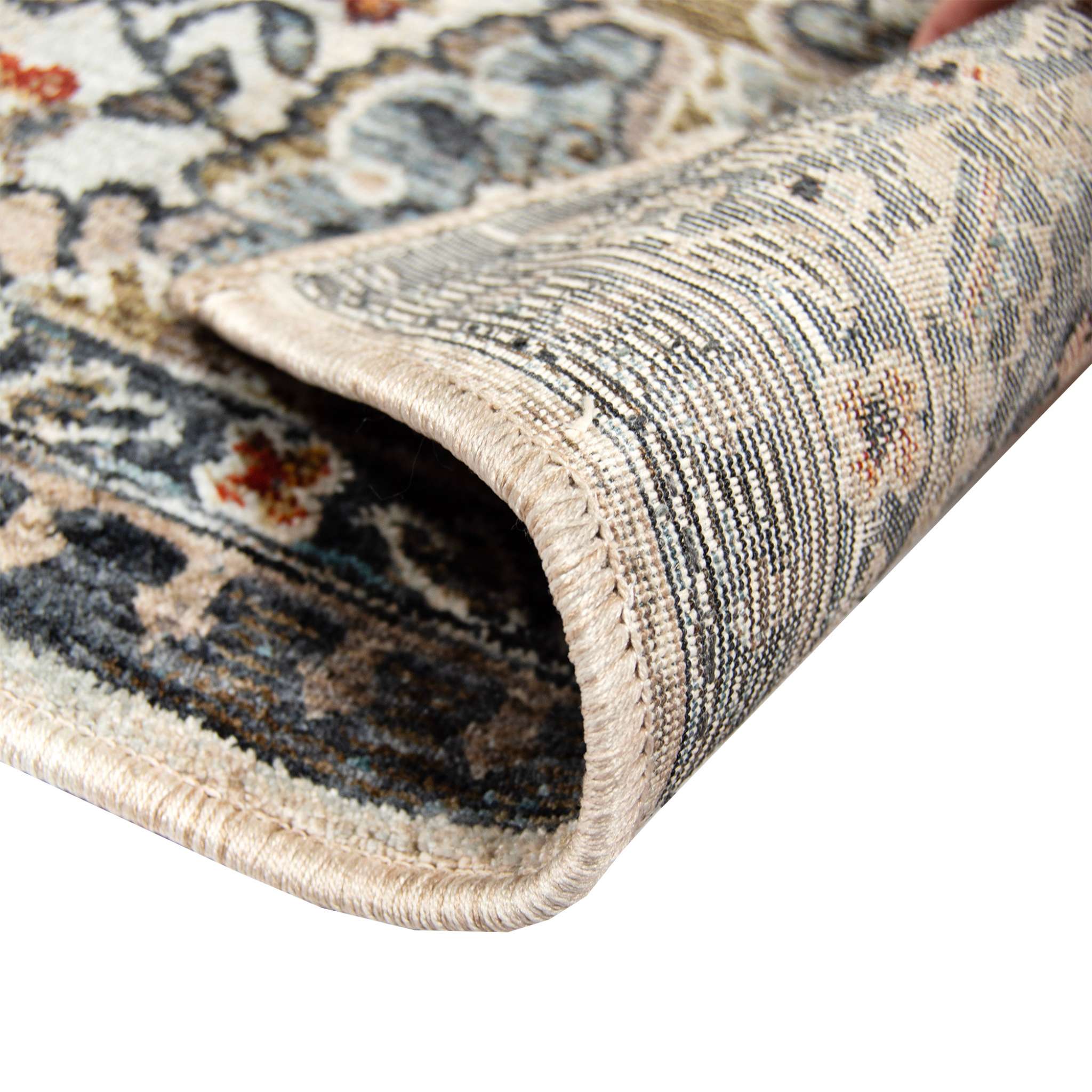 Noda Oriental Rug - blue-beige
