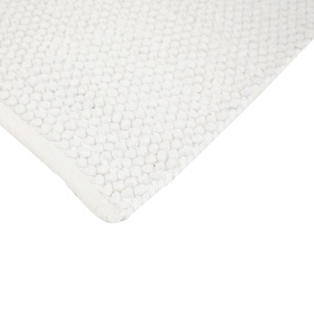 Olivia bathroom rug - white