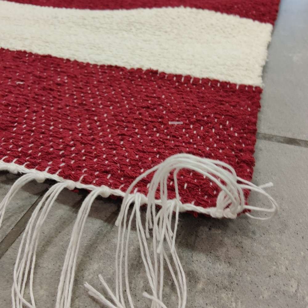 Pihatie Cotton rug - red/white