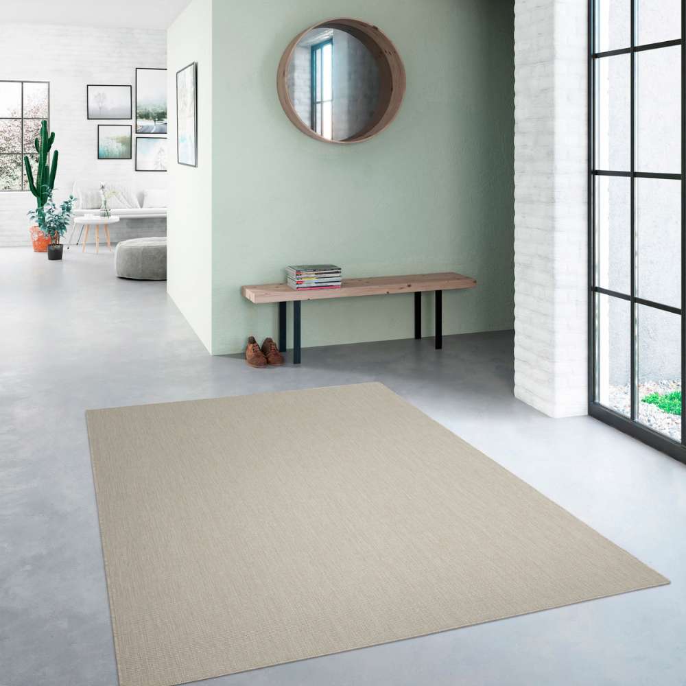 Pilke sileäksi kudottu matto - pellava