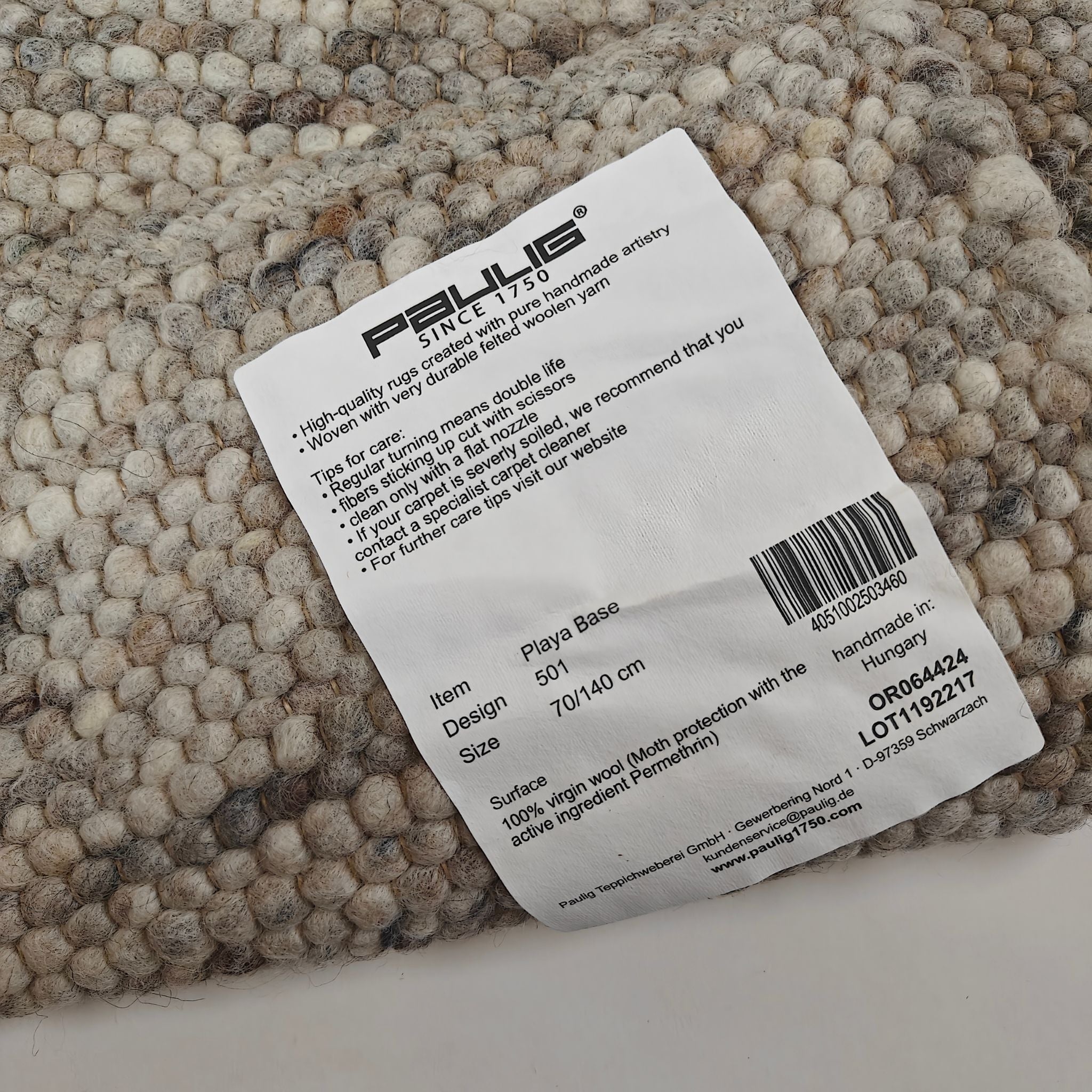 Playa Base 501 villamatto - beige - harmaa
