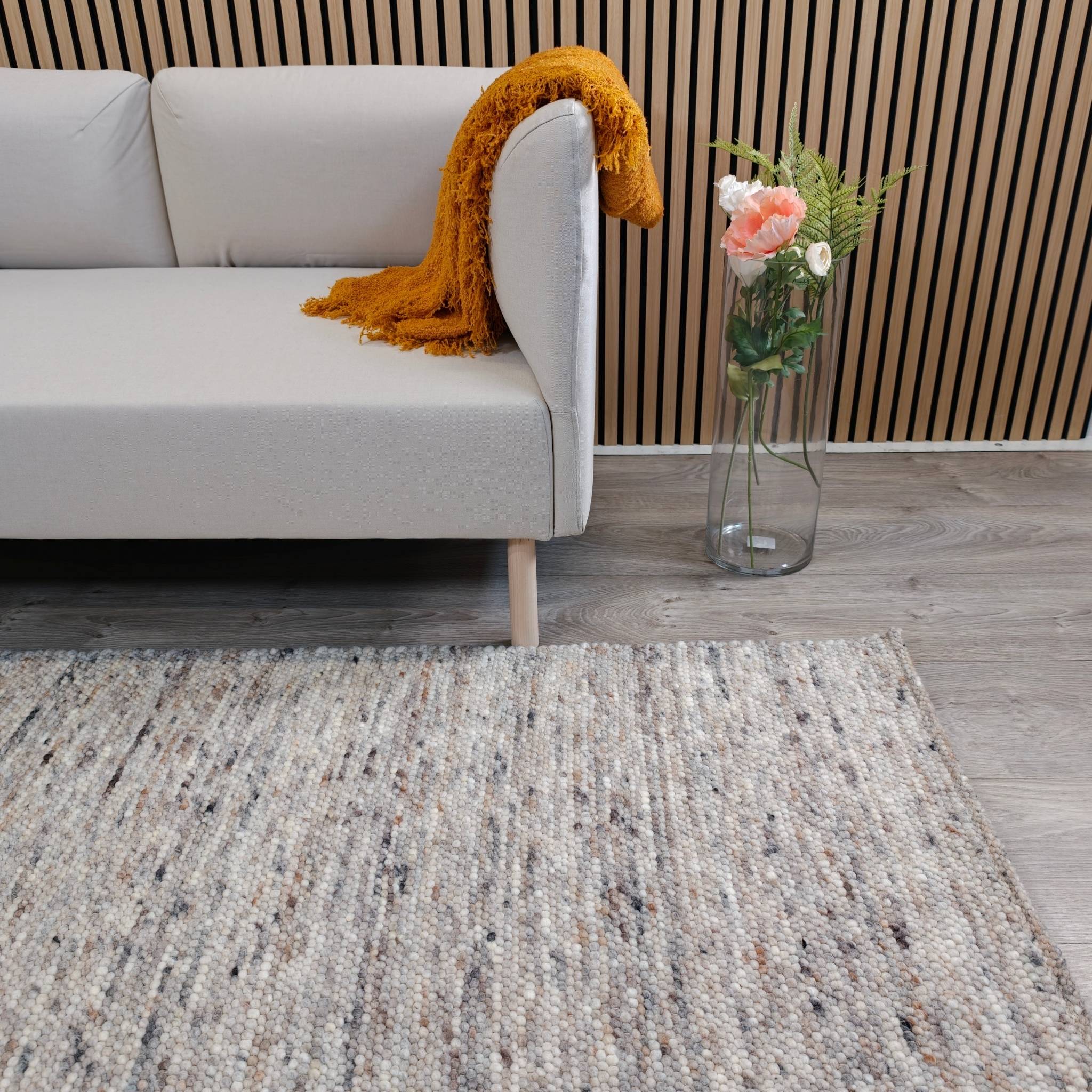 Playa Base 501 Wool rug - Beige - Gray